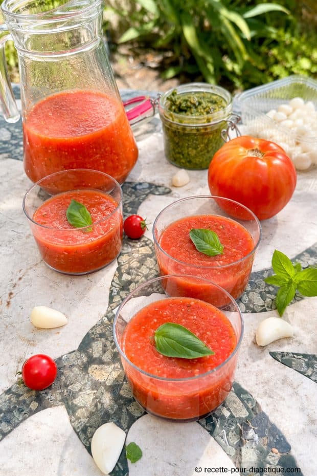 gaspacho tomates poivrons