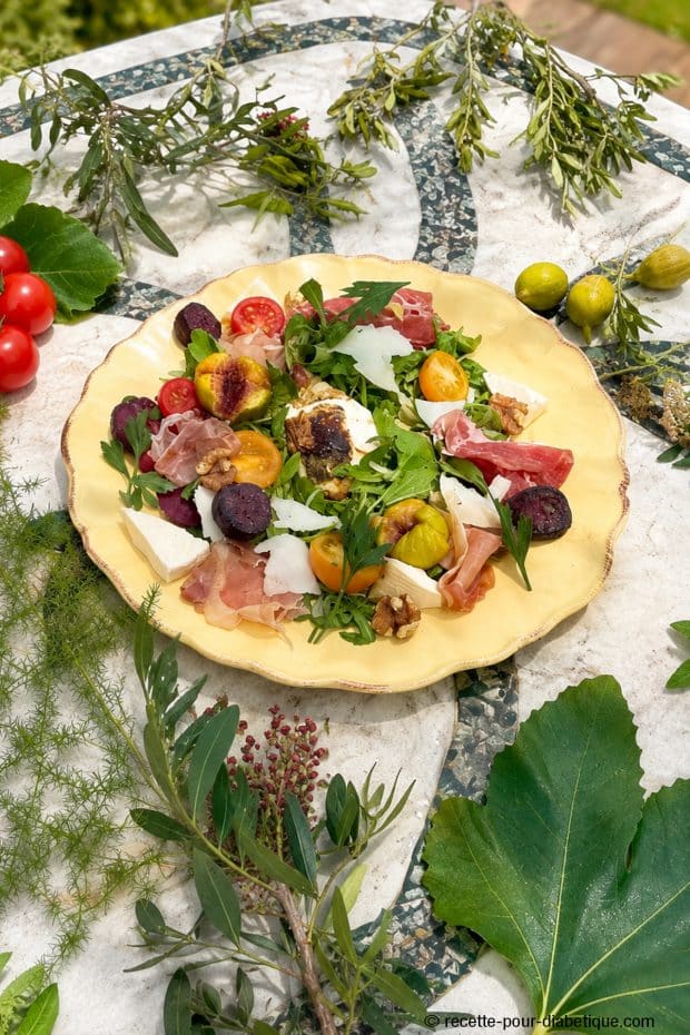 Salade charcuterie fromage corse