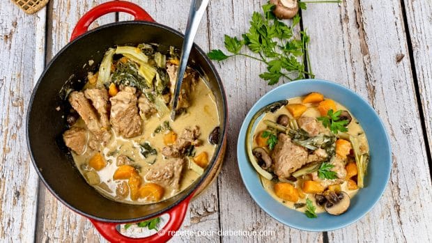 Blanquette de veau aux légumes