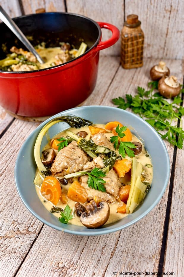 Blanquette ig bas pour diabétique
