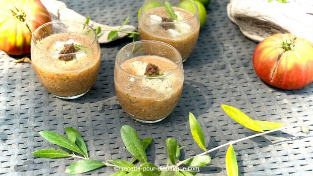 gaspacho à la grecque feta