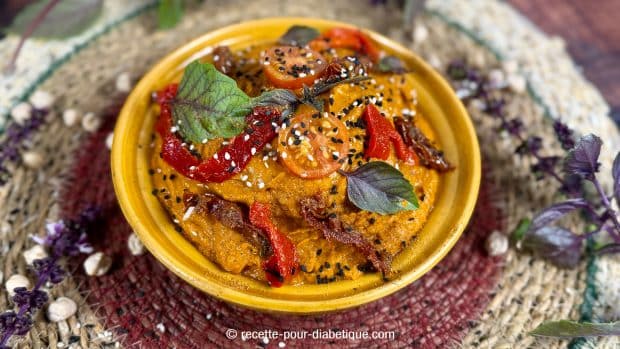 houmous rouge au poivron