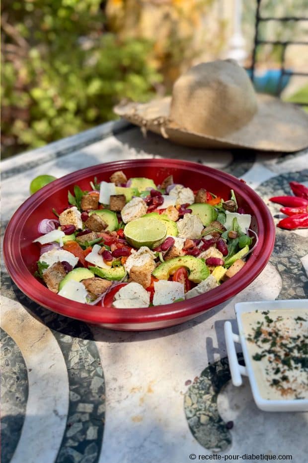 Salade cesar à la mexicaine
