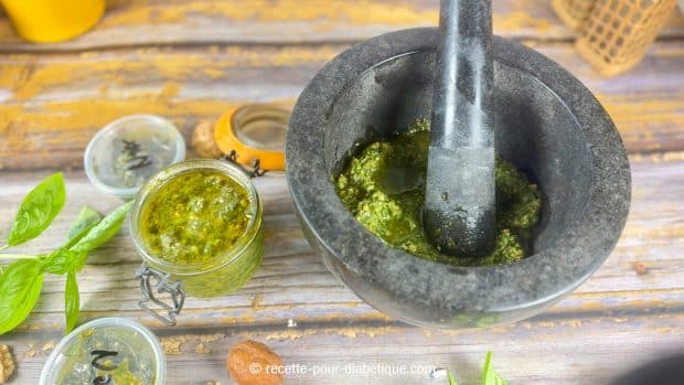 pesto au mortier
